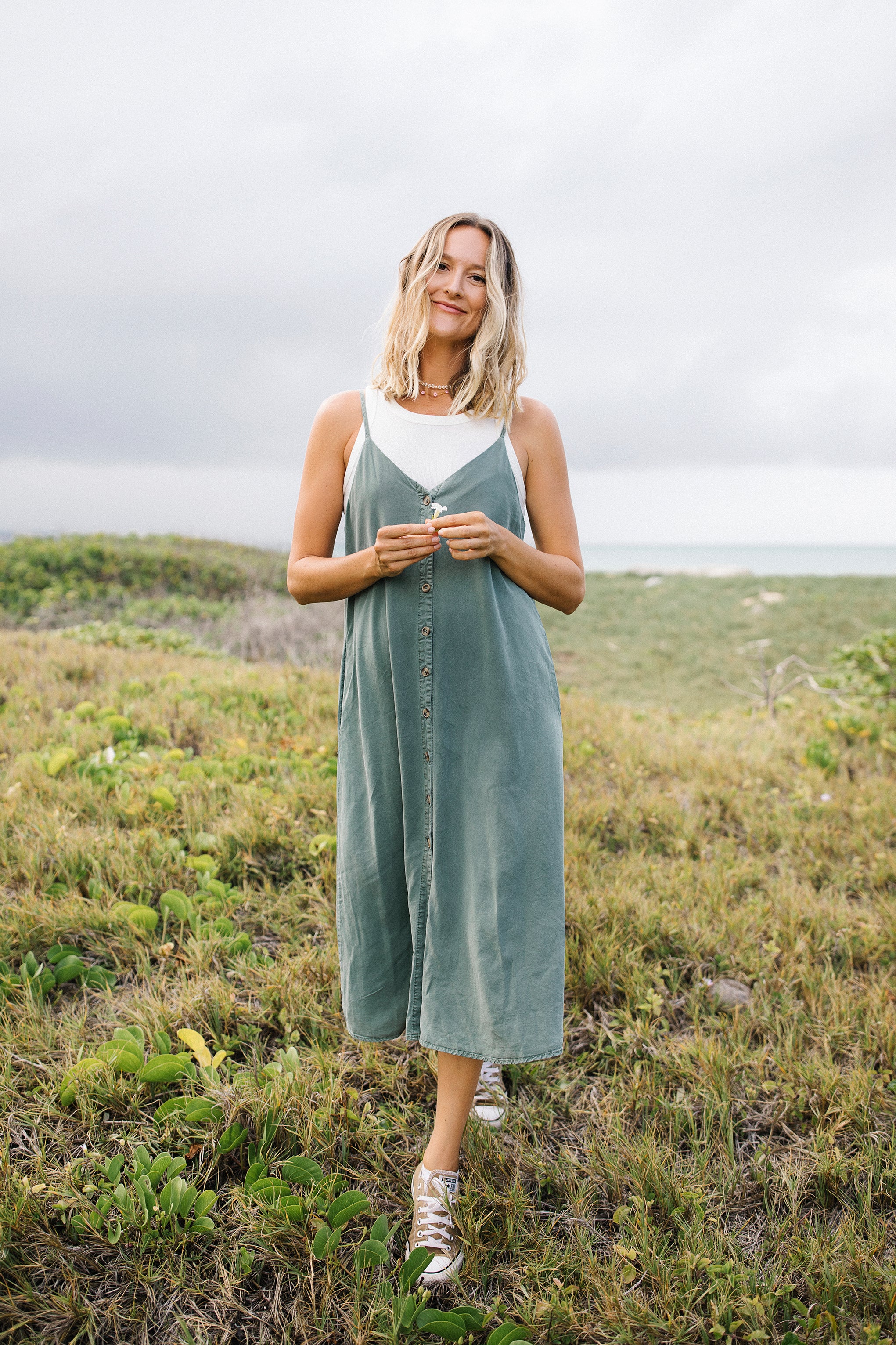 Annie Button Down Maxi Dress