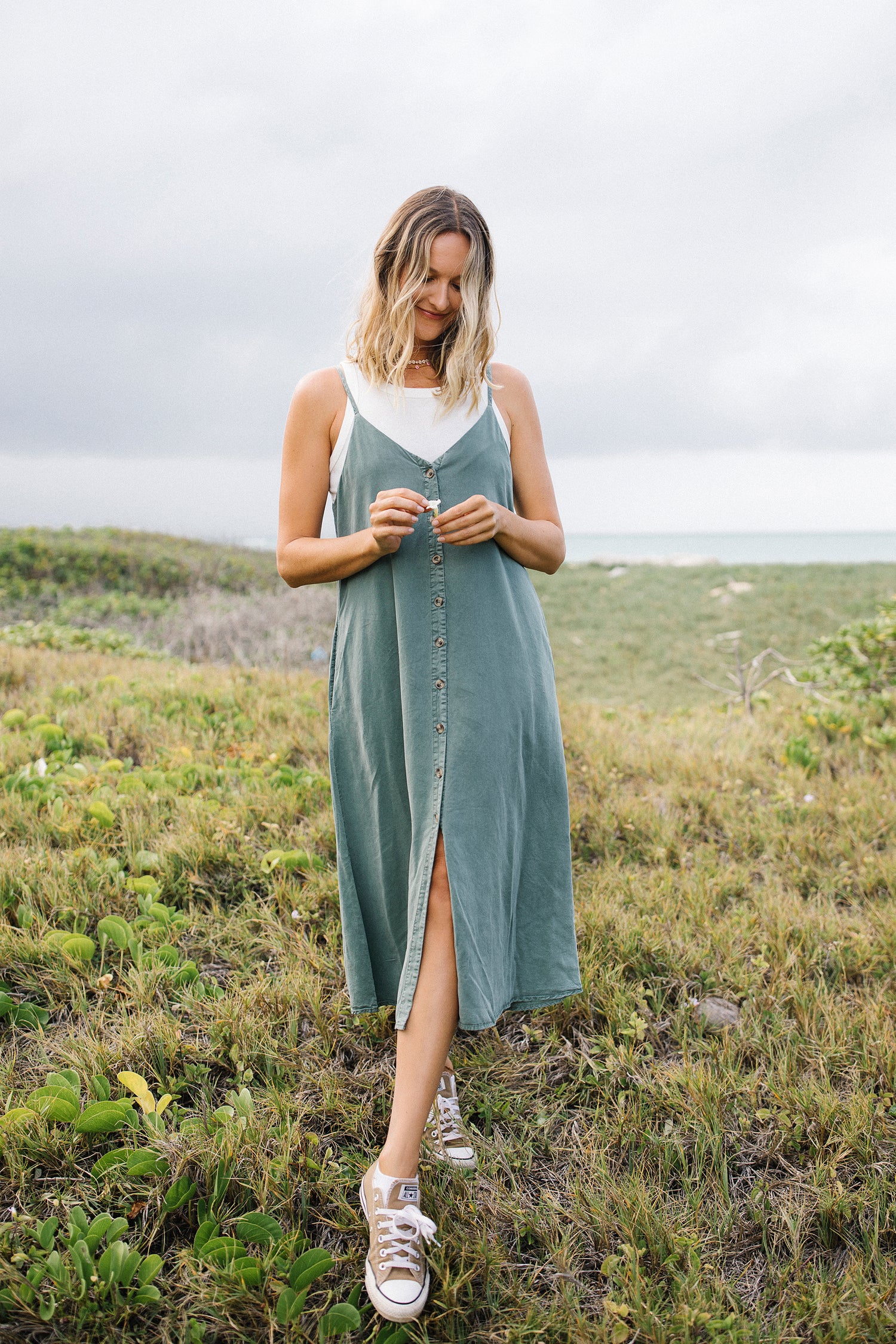 Annie Button Down Maxi Dress