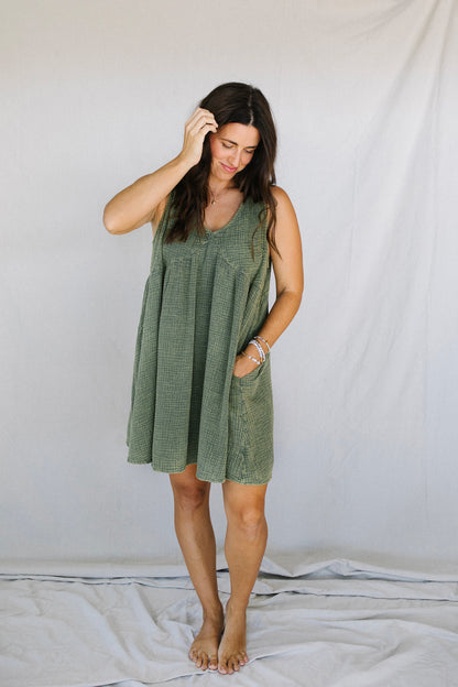 Quinn Mineral Washed Dress