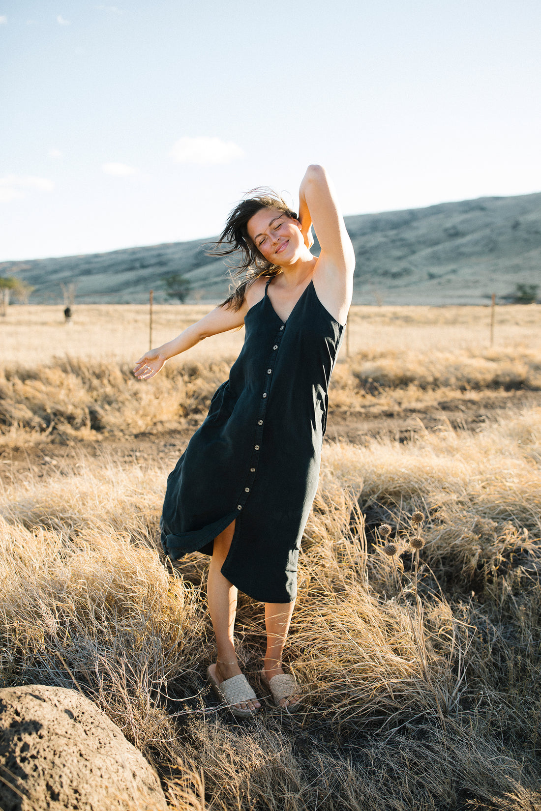 Annie Button Down Maxi Dress