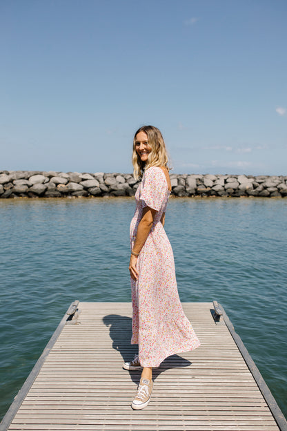 Rosie Smocked Floral Midi Dress