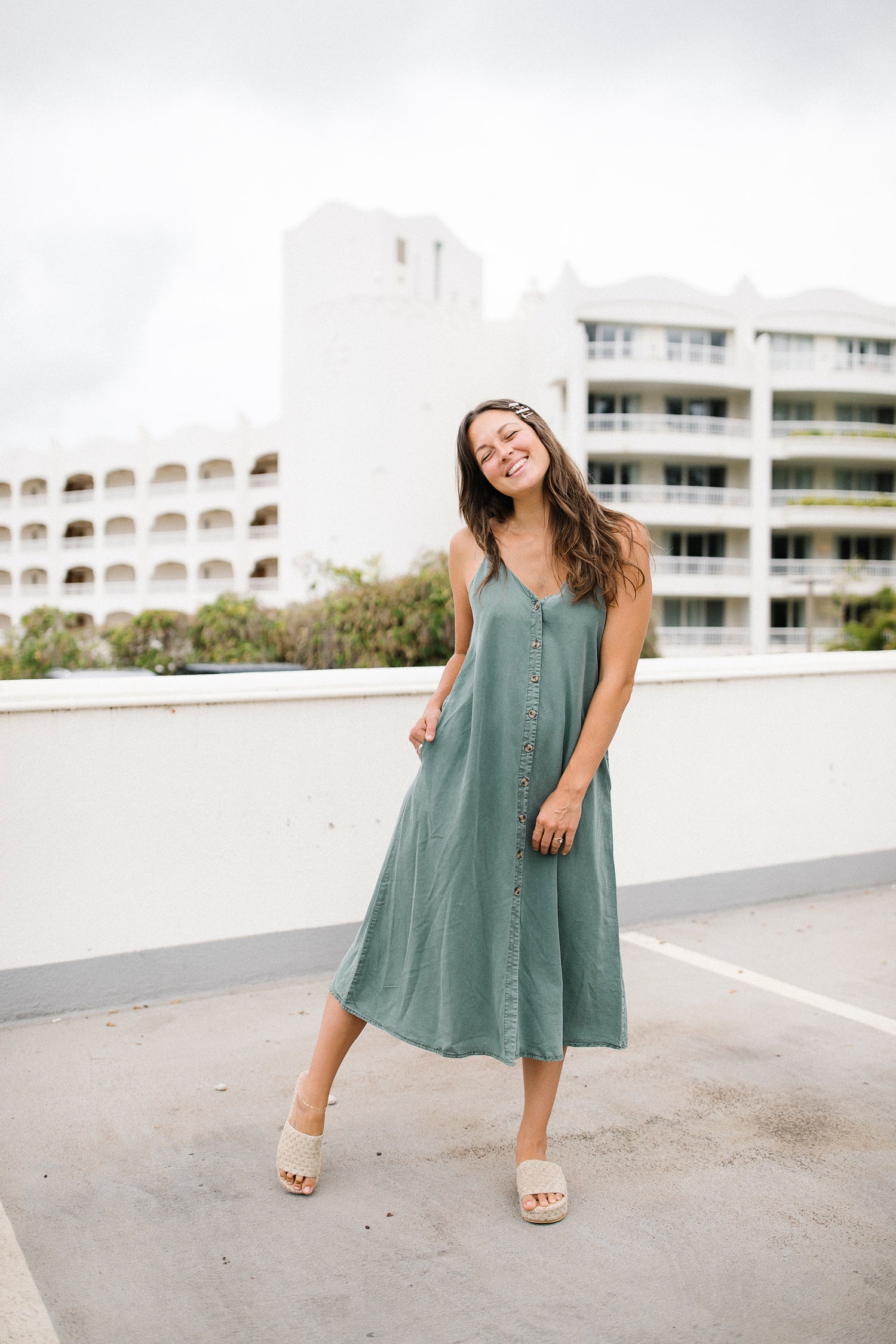 Annie Button Down Maxi Dress